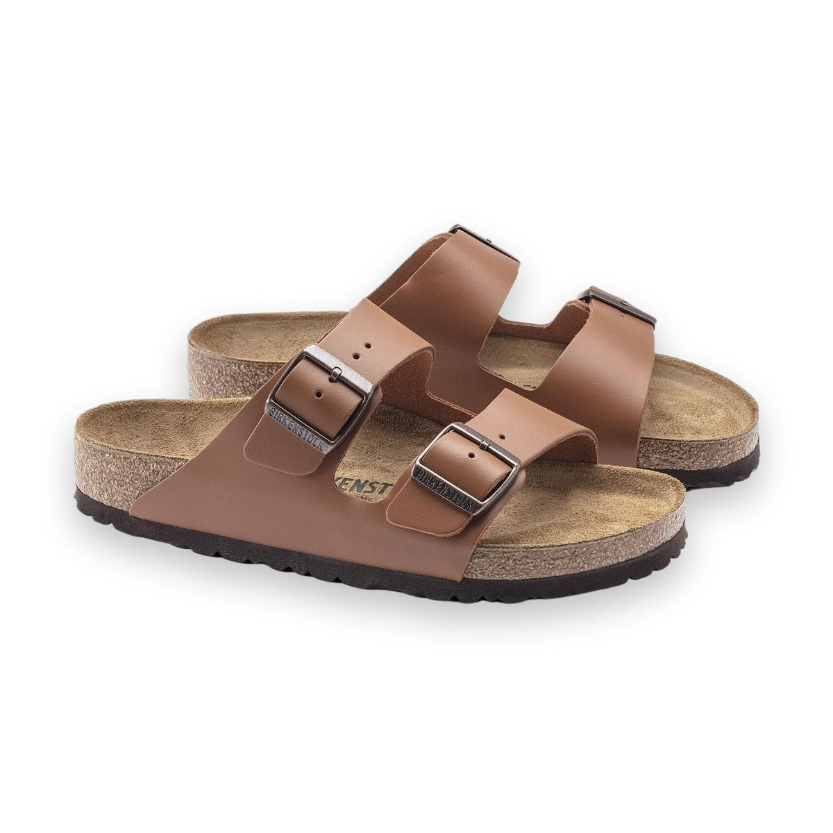 Pelle oliata a spessore elevato con sfumature naturali Birkenstock Arizona donna