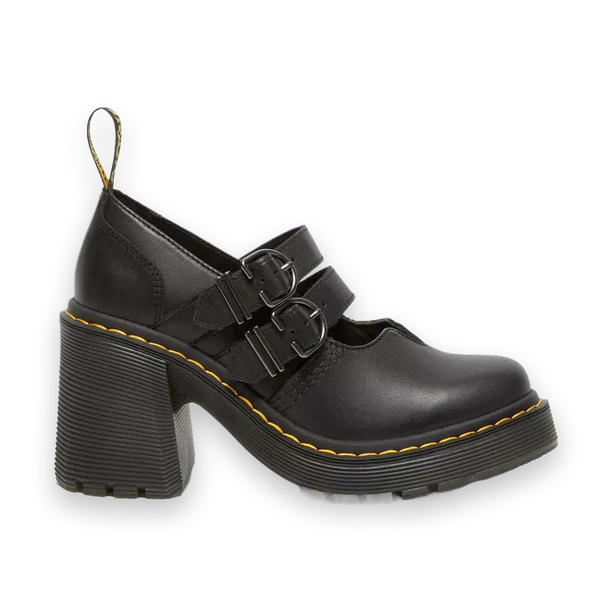 Dr. Martens Eviee scarpe mary jane donna in Pelle Sendal — vista laterale