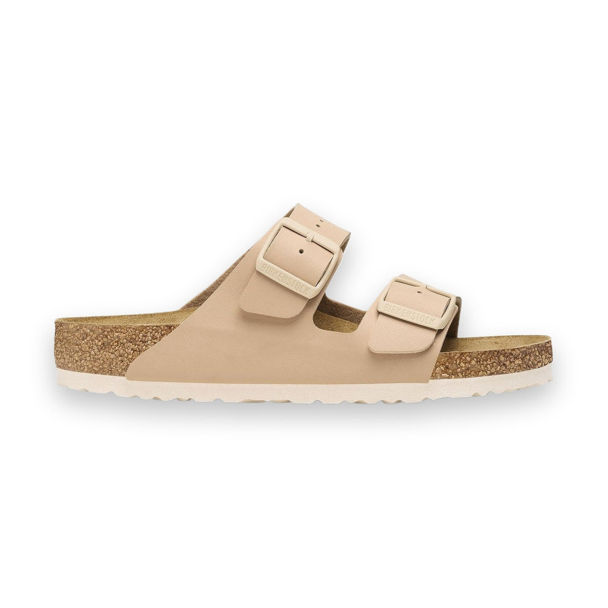 Zoom sul sottopiede in pelle scamosciata traspirante integrato nel plantare in sughero del modello Arizona Donna.
