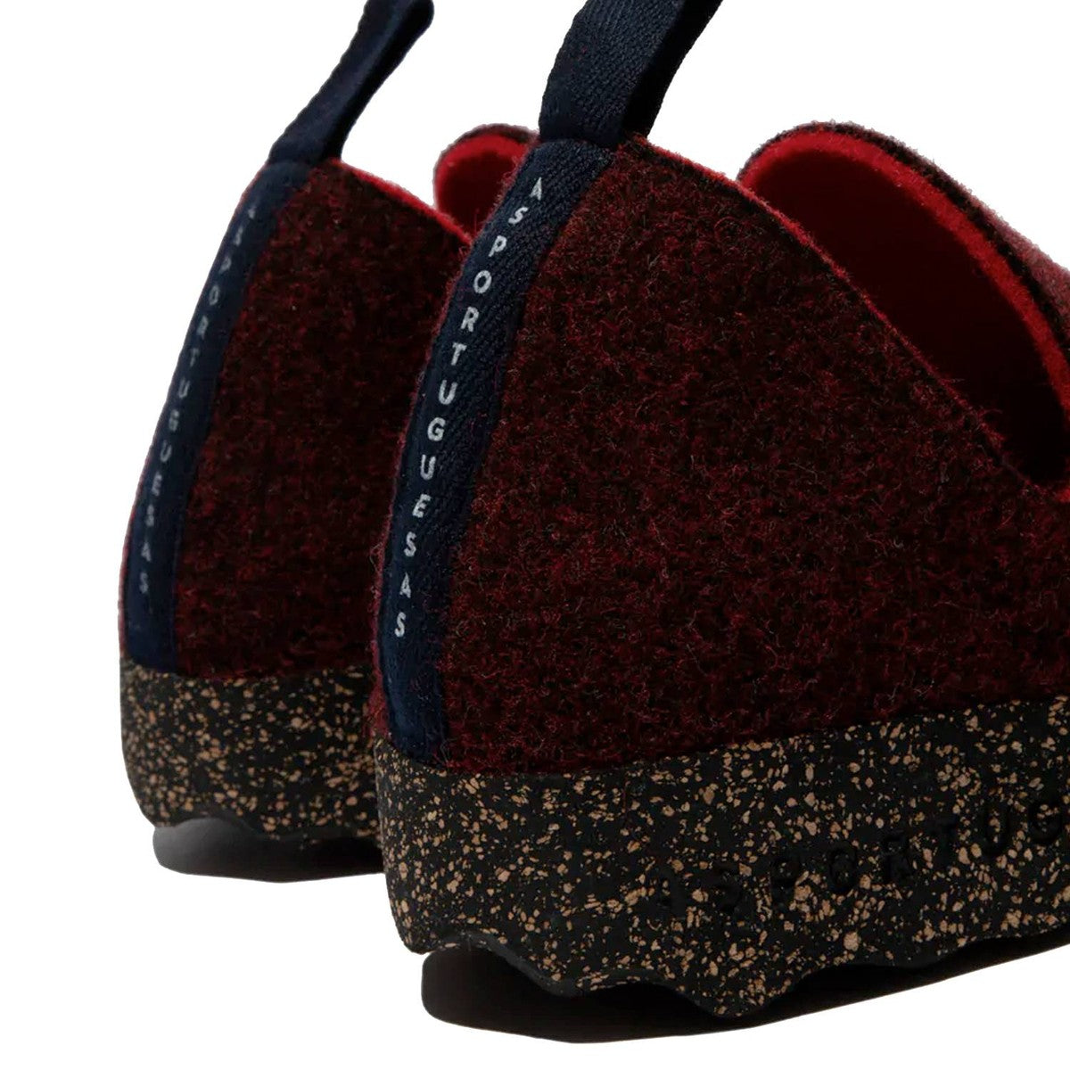 Asportuguesas City Double scarpa slip-on unisex in lana cotta — vista posteriore