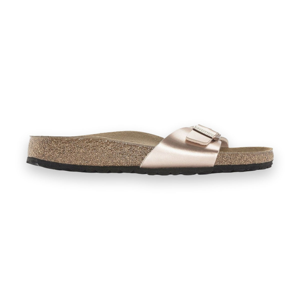 Sandalo Birkenstock Madrid donna vista tre quarti design essenziale