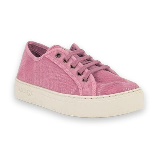 Natural World Old Gavi sneaker donna in cotone organico — vista tre quarti