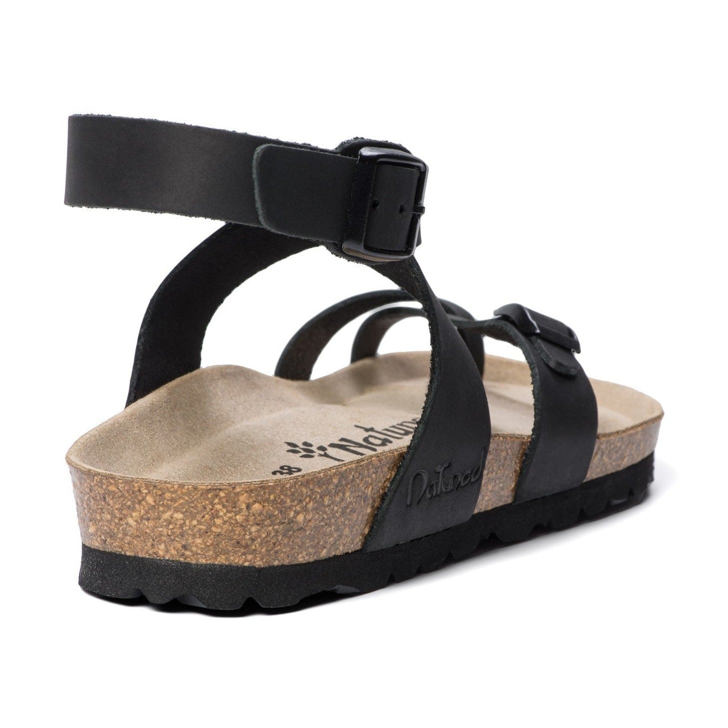 CH06 Sandalo infradito con fascia incrociata allacciata alla caviglia da donna NATUNED