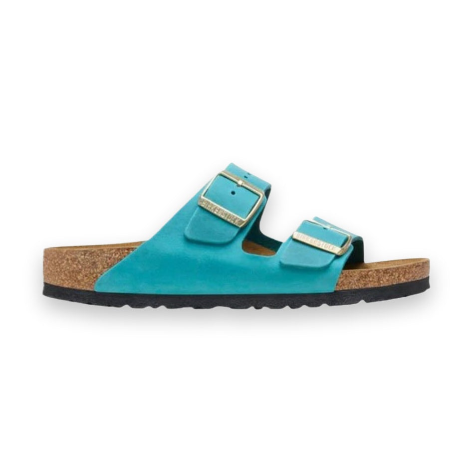 Due fasce in pelle oliata robusta e idrorepellente Birkenstock Arizona donna