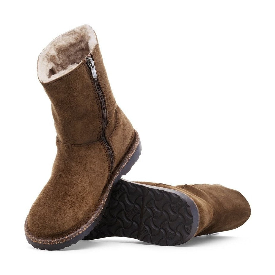 Suola thermorubber leggera e ammortizzante Birkenstock Uppsala Zip Shearling donna