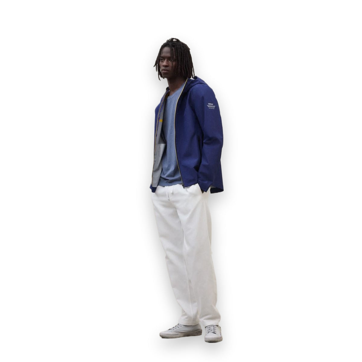 Ecoalf Darwin giacca uomo in poliestere riciclato — vista laterale