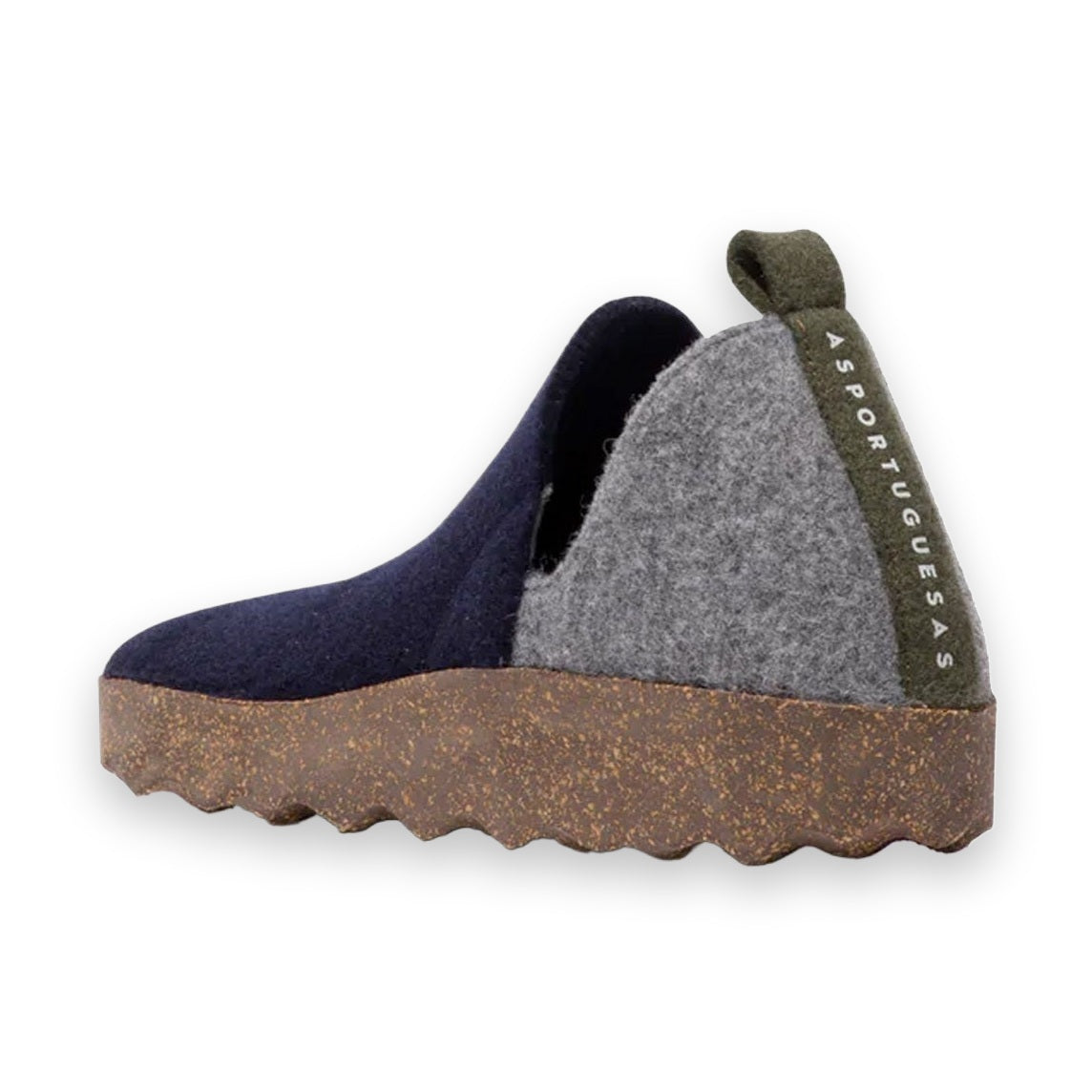 Asportuguesas City Combo scarpa slip-on donna in lana cotta — vista frontale