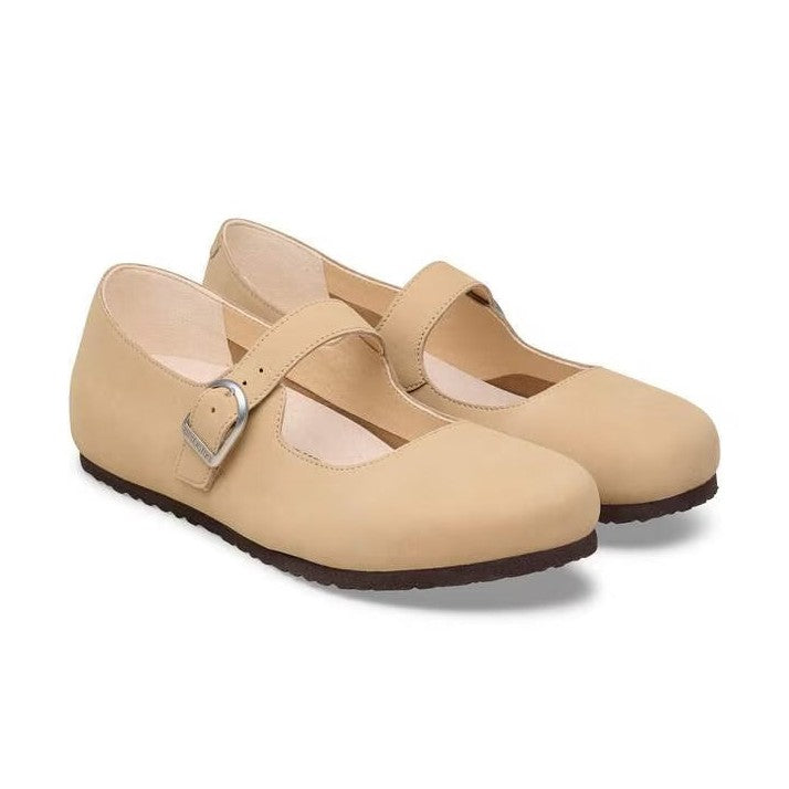 Coppia sandali Birkenstock Santa Clarita donna pelle naturale design contemporaneo