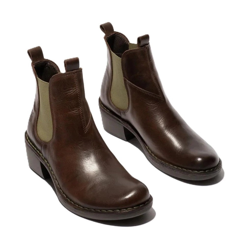 Stivaletti donna Meme Fly London in pelle con elastico