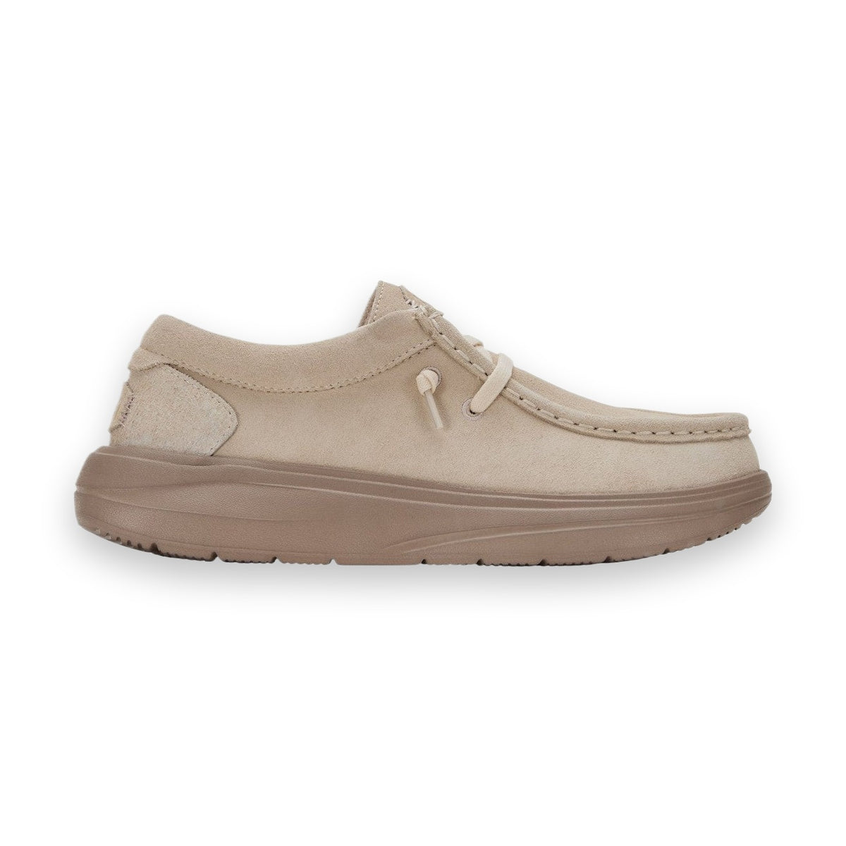 HeyDude Wendy Comf Suede mocassino donna in pelle scamosciata — vista laterale
