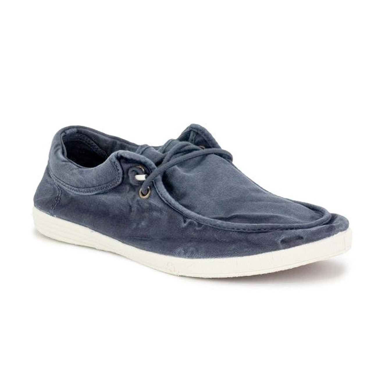 Design Wallabee slip-on senza lacci e tomaia cotone organico GOTS Natural World Old Wallabi uomo