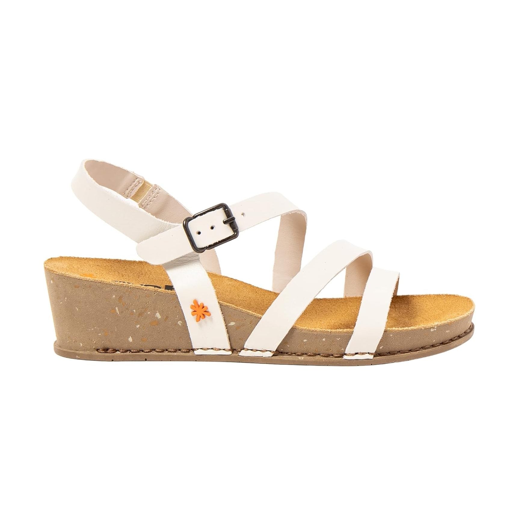 ART I Live sandalo con zeppa donna in pelle — vista coppia
