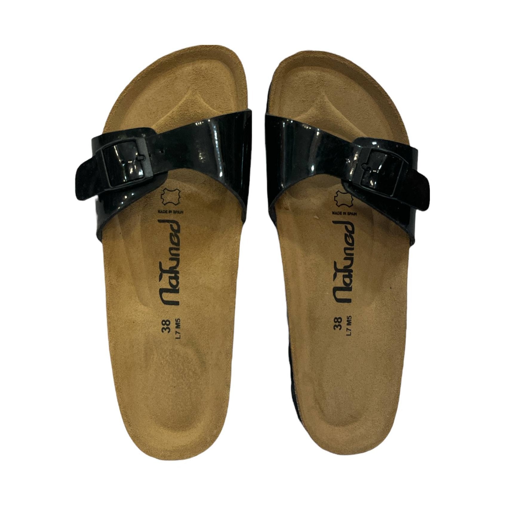 CH17-BIO NATUNED sandalo a fascia larga da donna con fibbia regolabile plantare in lattice anatomico comfort