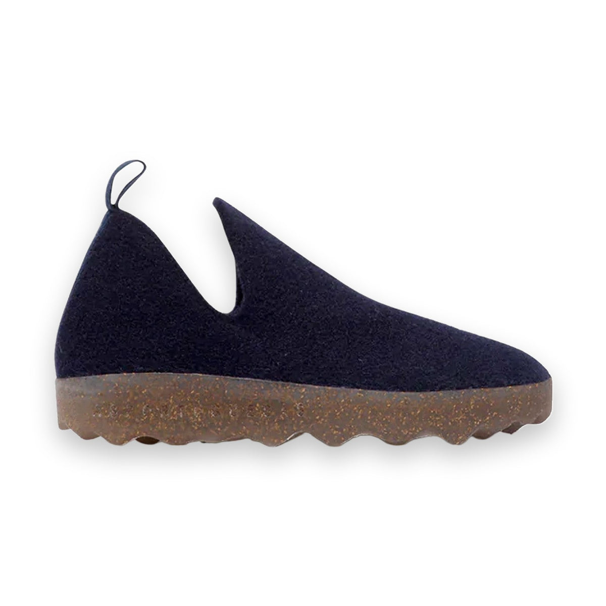 Asportuguesas City scarpa slip-on unisex in feltro di lana — paio affiancato vista laterale