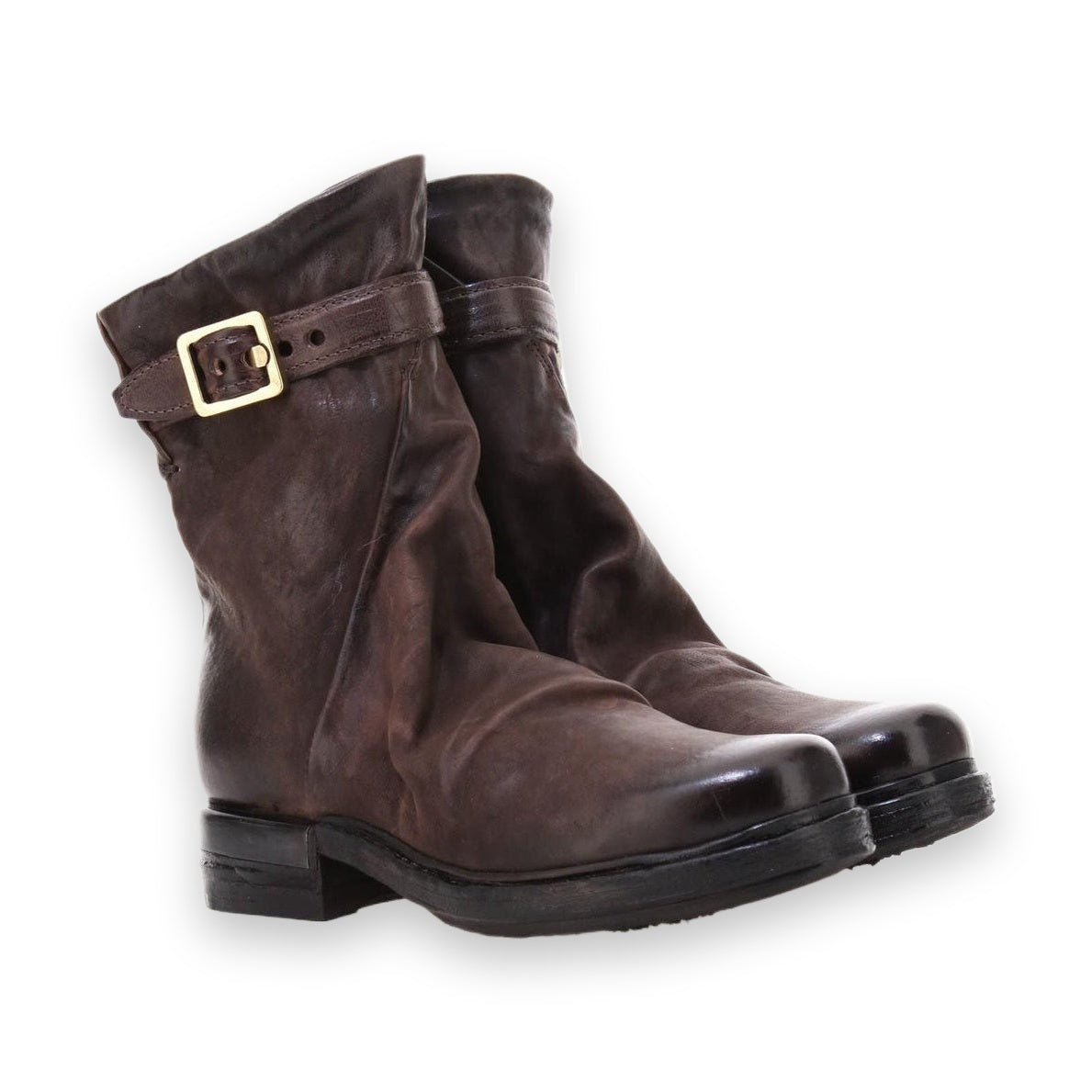 A.S.98 Anais stivaletto donna in pelle vintage - vista laterale
