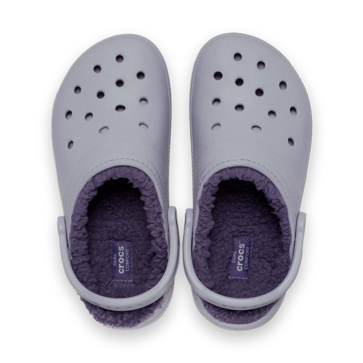 Crocs Classic Lined zoccolo foderato unisex in Croslite — vista frontale 15