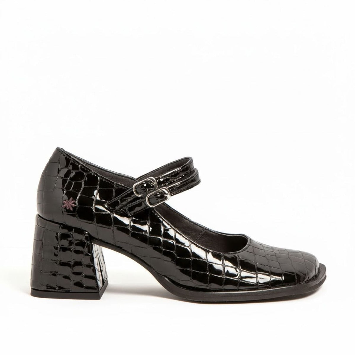 ART Verona 1704 Donna Scarpa in nappa lucida con fibbia e tacco 60 mm