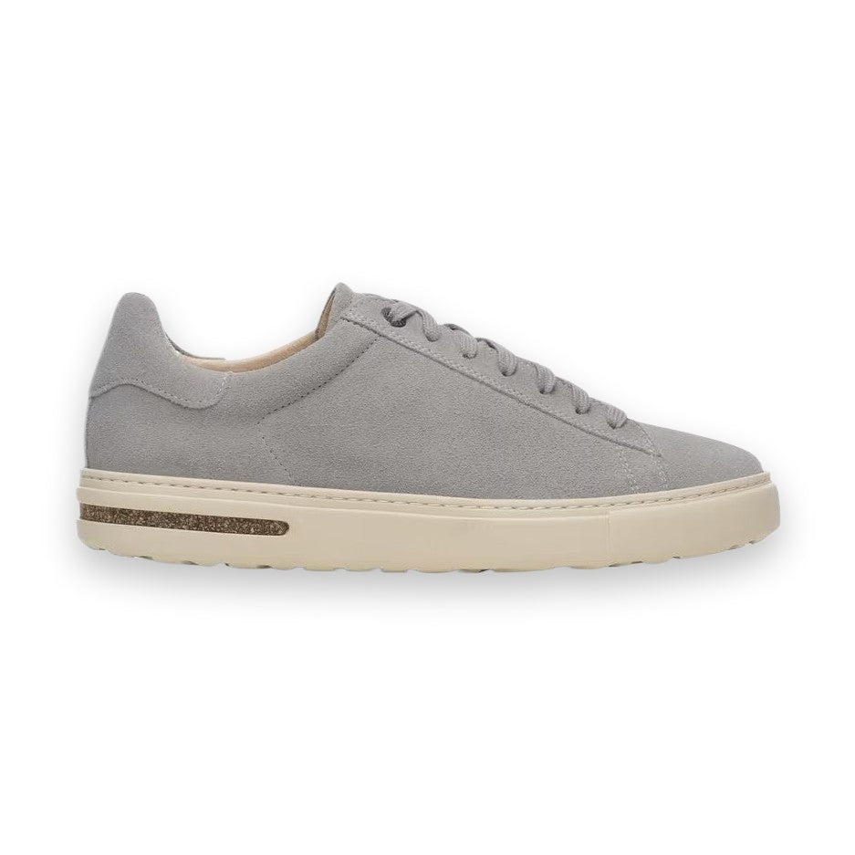 Sneaker Birkenstock Bend Low donna in pelle naturale grigia vista laterale