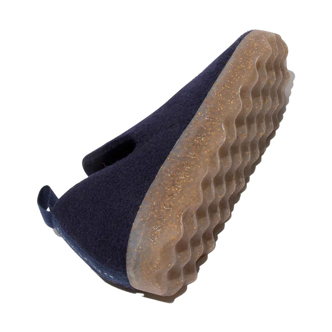 Asportuguesas City scarpa slip-on unisex in feltro di lana — vista laterale calzata al piede