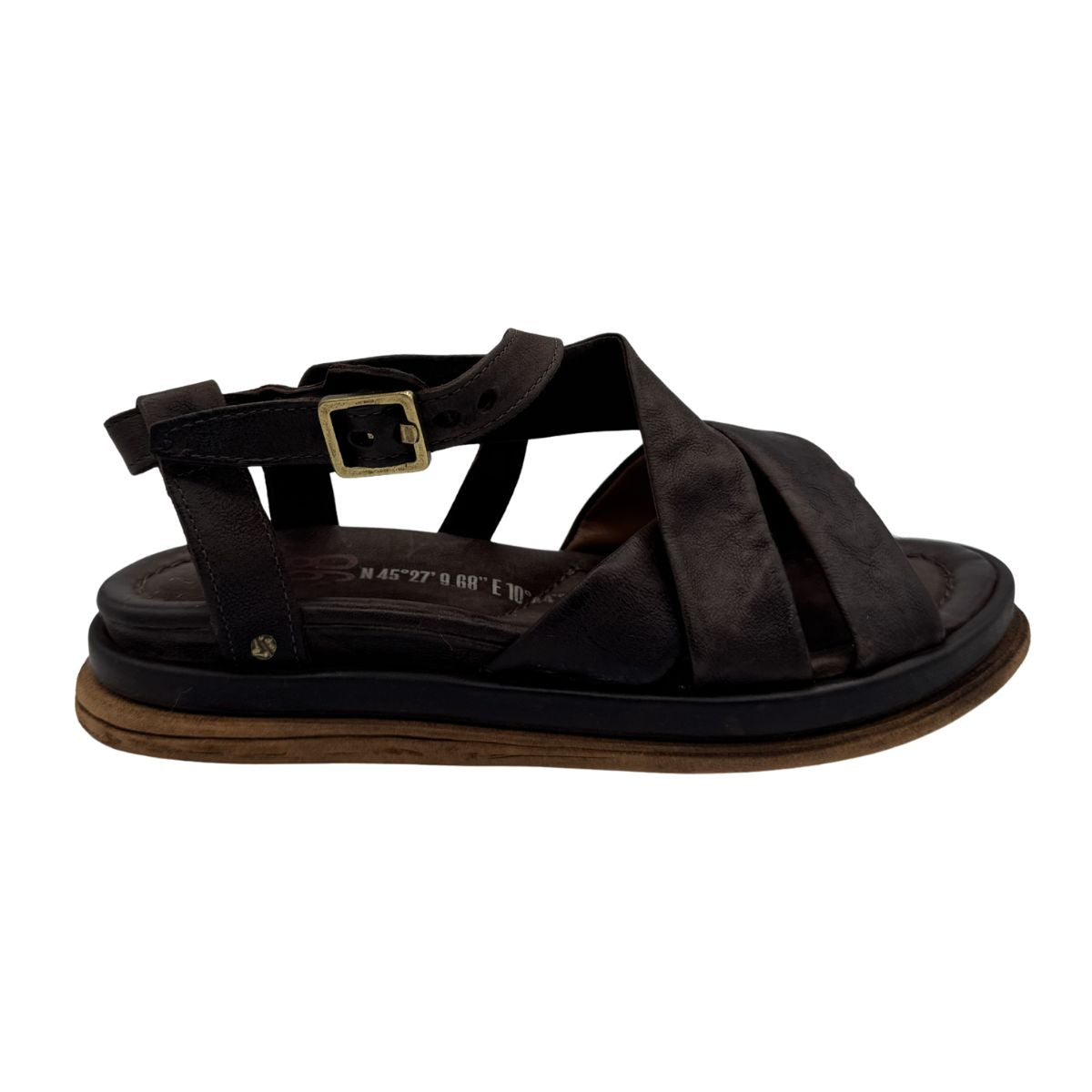 A.S.98 SPOON sandalo donna in pelle - dettaglio tomaia artigianale