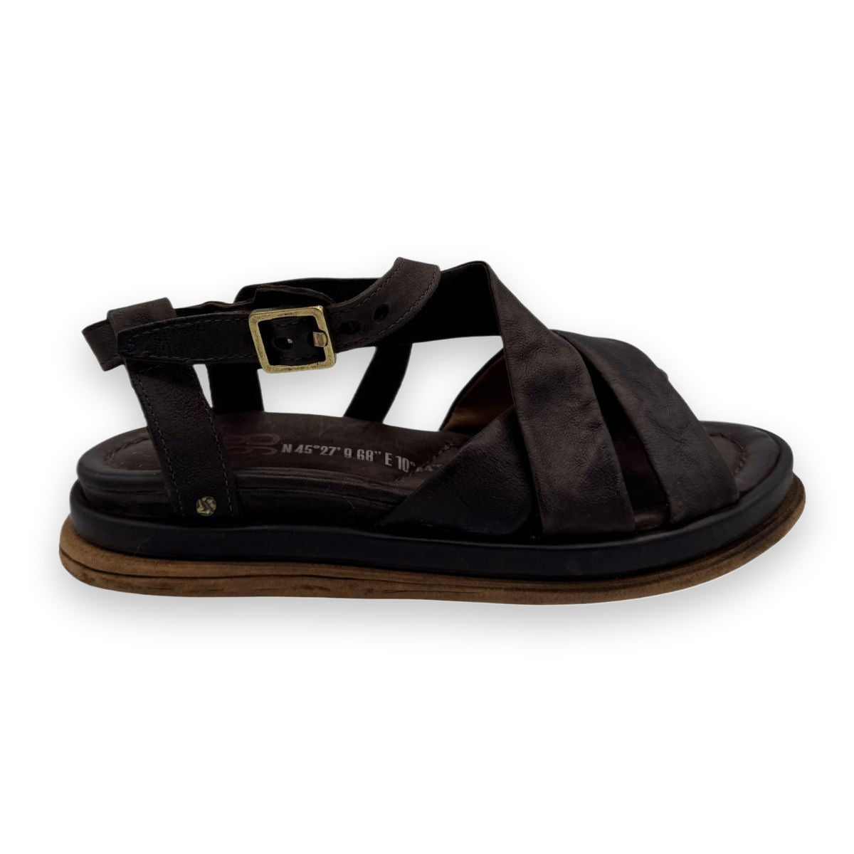 A.S.98 SPOON sandalo donna in pelle - dettaglio tomaia artigianale