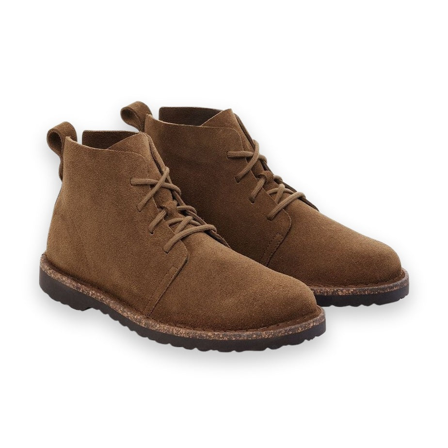 Suola Thermorubber termoresistente e pelle scamosciata avvolgente Birkenstock Uppsala Mid uomo