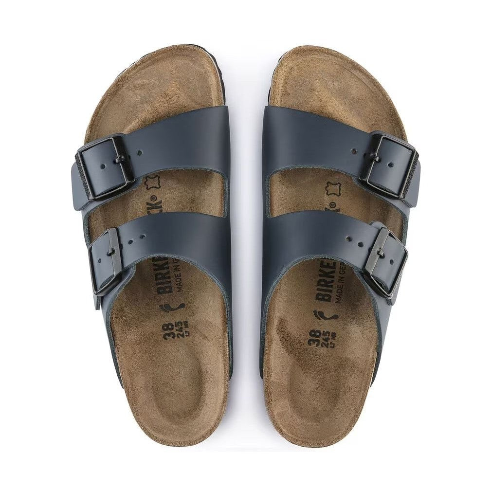 Fibbie metalliche regolabili su cinturini in pelle naturale Birkenstock Arizona