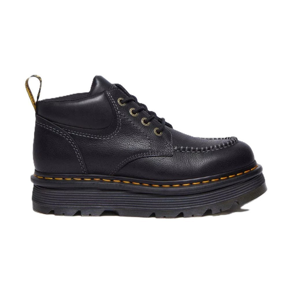 Dr. Martens Zebzag 4 Eye Uomo Stivali Stringati In Pelle