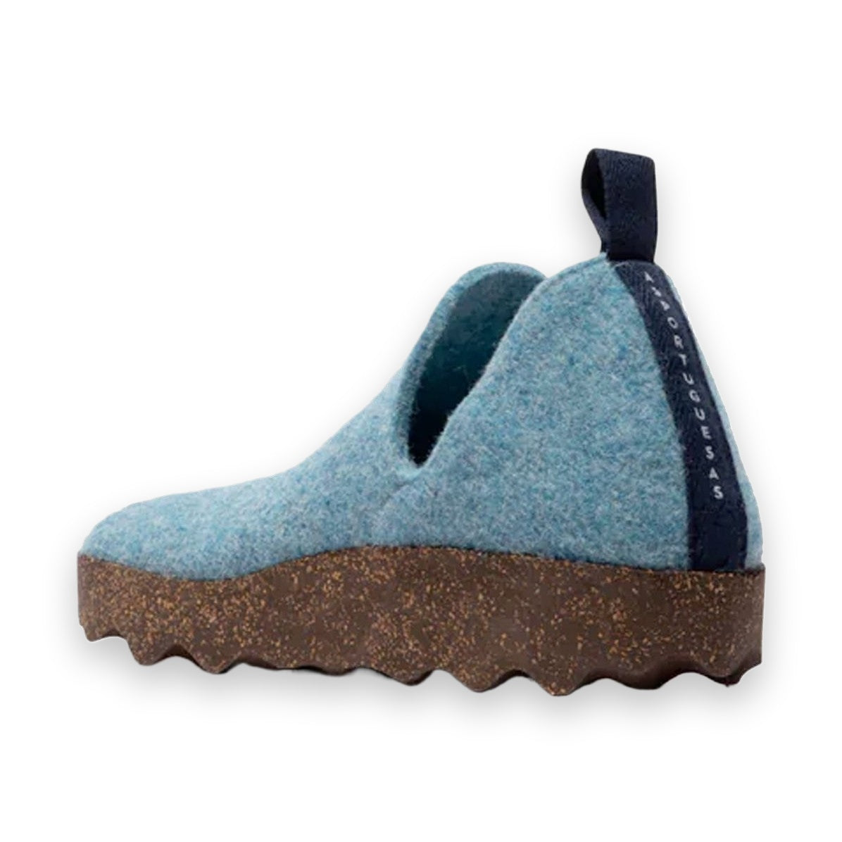 Asportuguesas City scarpa slip-on unisex in feltro di lana — dettaglio materiale tomaia ravvicinato