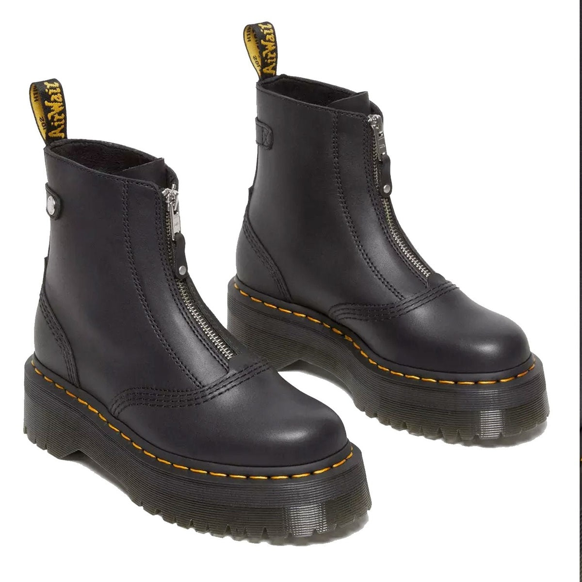 Dr. Martens Jetta Donna Stivali Platform In Pelle Sendal Con Cerniera