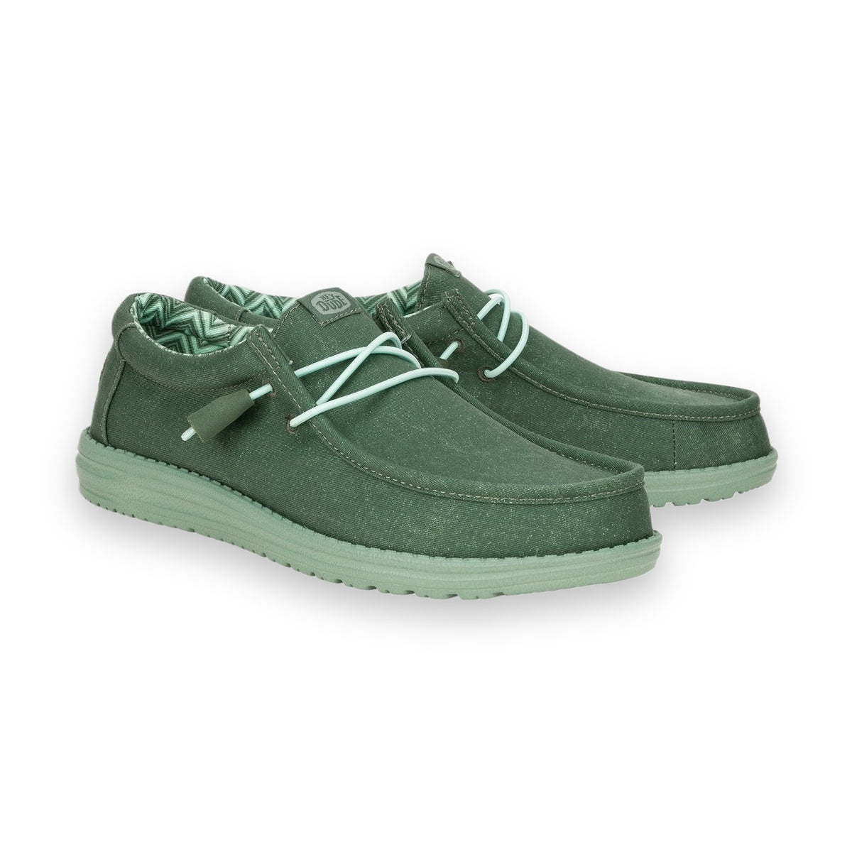HeyDude Wally Canvas mocassino uomo in tela — vista frontale
