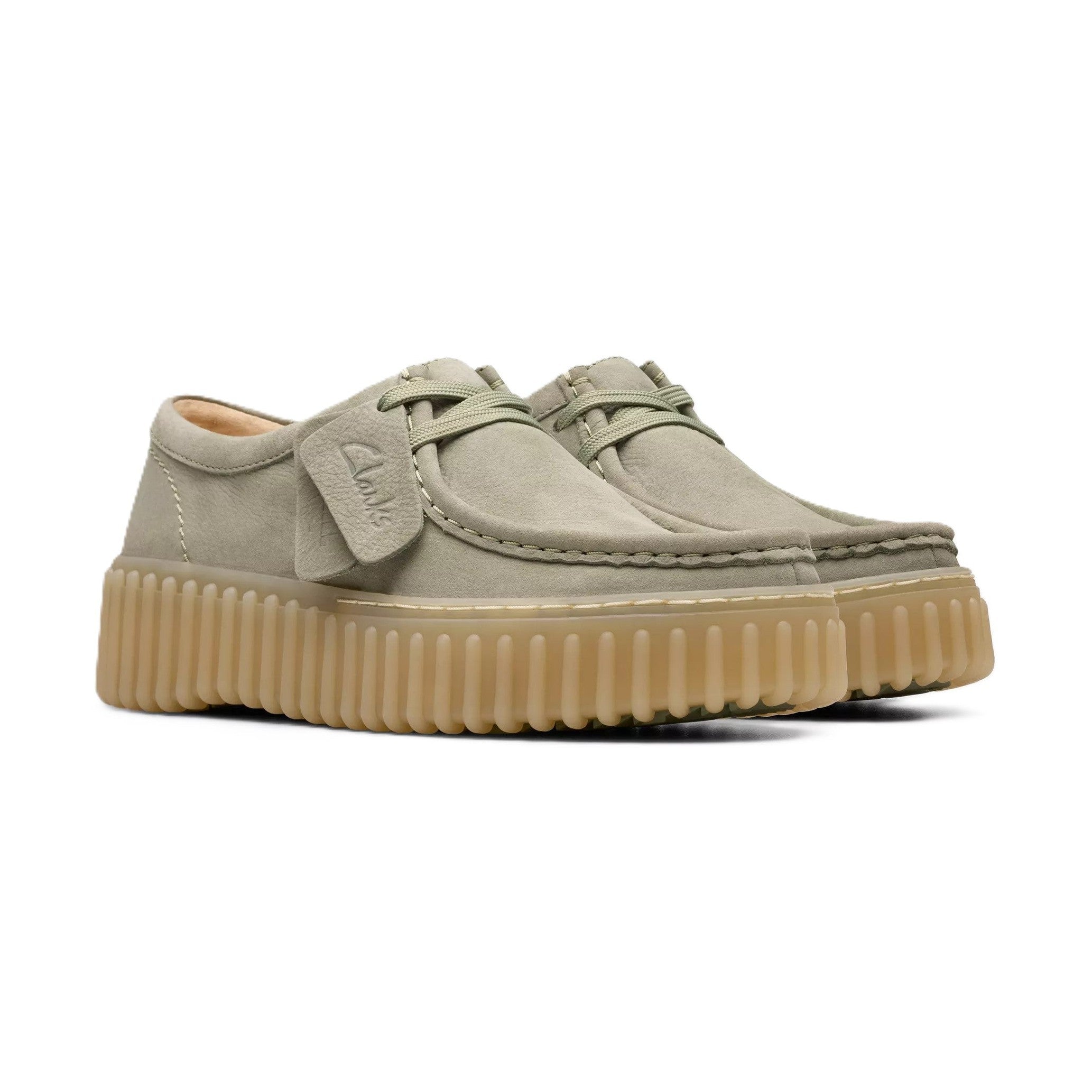Clarks Torhill Bee Donna Scarpe In Suede Premium Con Suola Scanalata