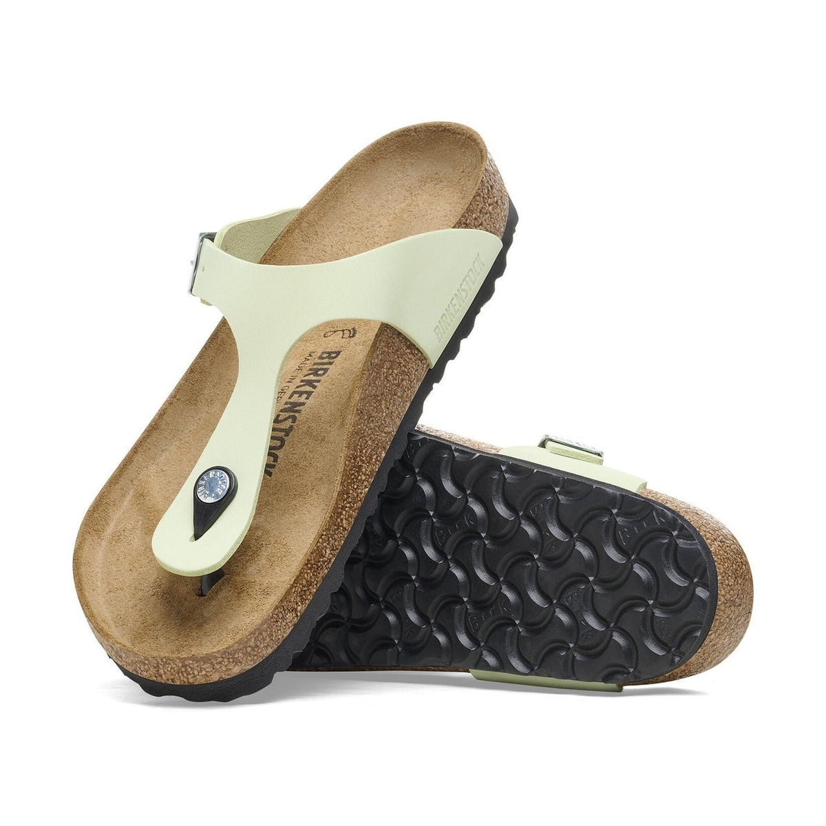 Divaricatore anatomico morbido in pelle Nubuck Birkenstock Gizeh Classic donna