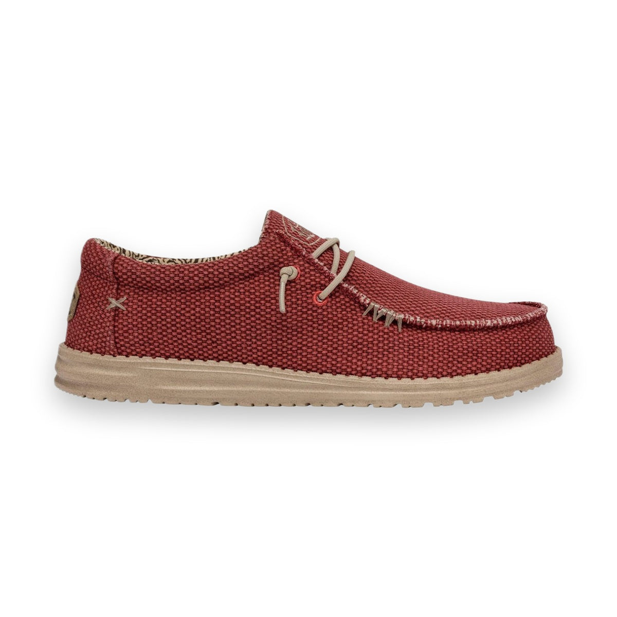 HeyDude Wally Braided mocassino uomo in tela — dettaglio tomaia