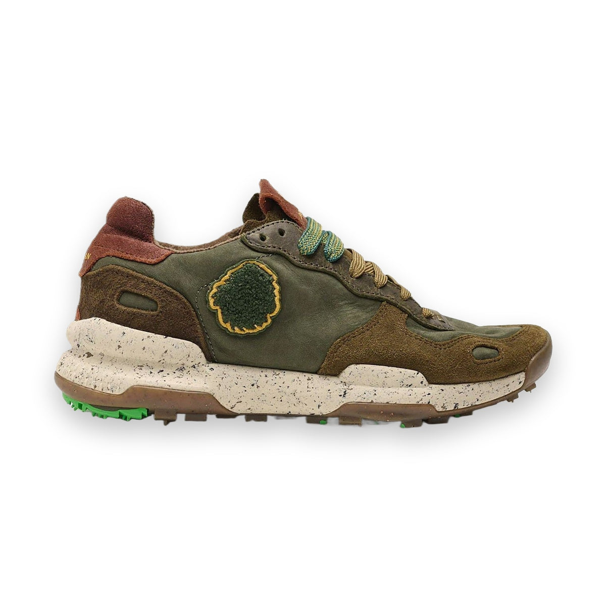 Satorisan Chacrona Premium sneaker unisex in pelle — vista dall'alto