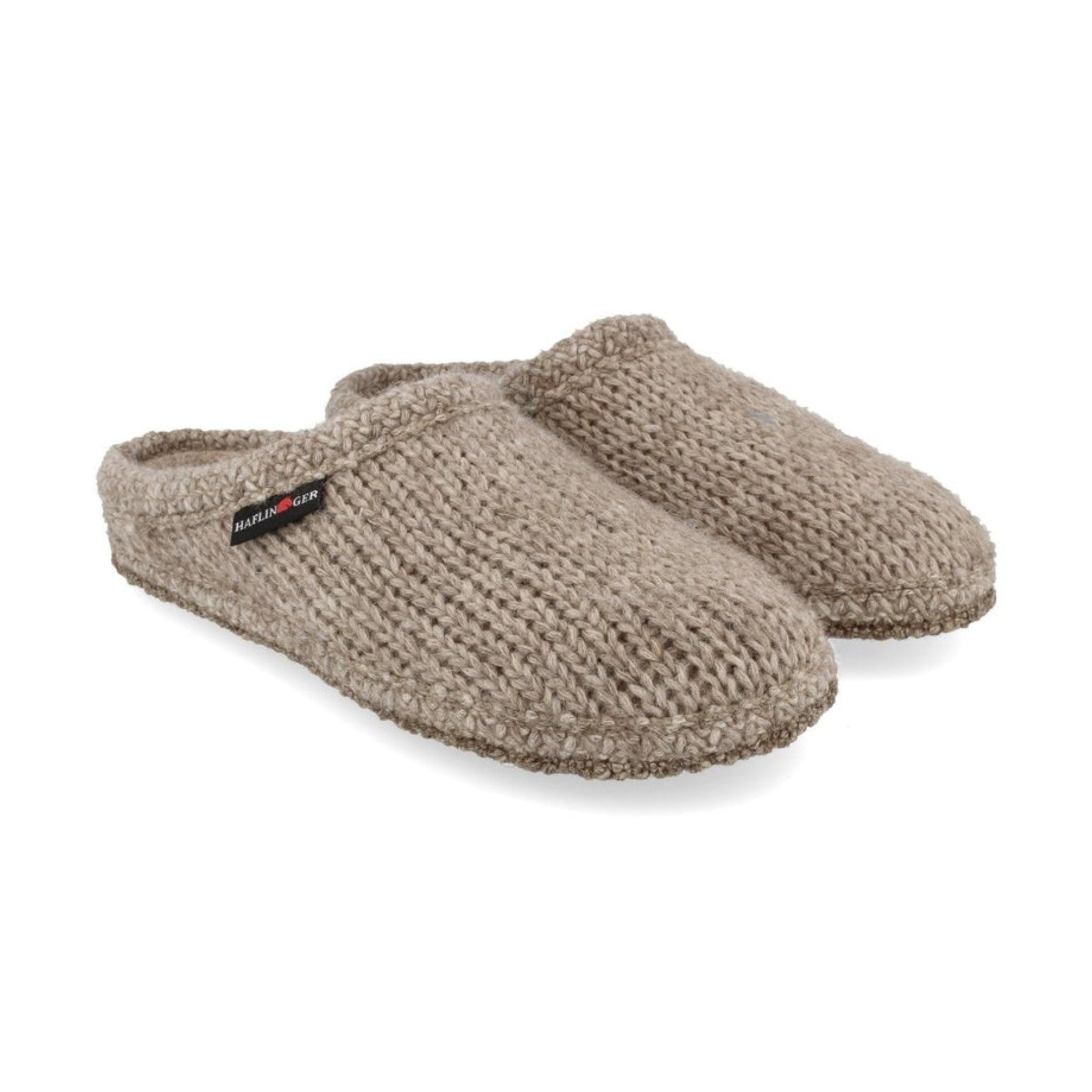 Haflinger De Punto Unisex Sabot In Lana Cotta