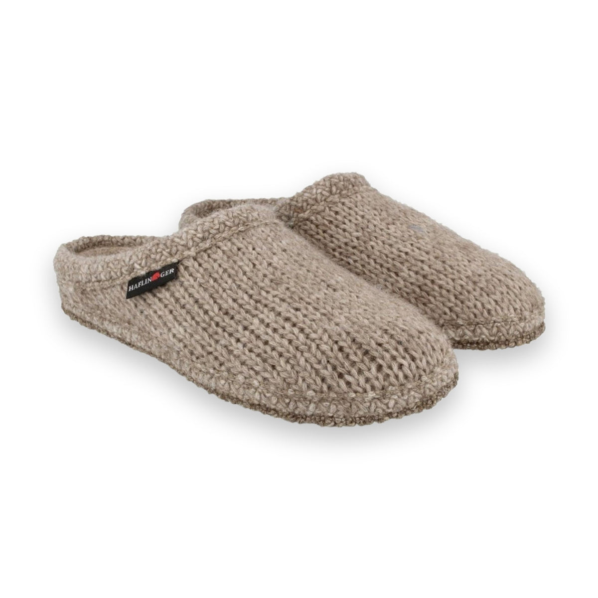 Haflinger De Punto sabot unisex in lana cotta — vista posteriore
