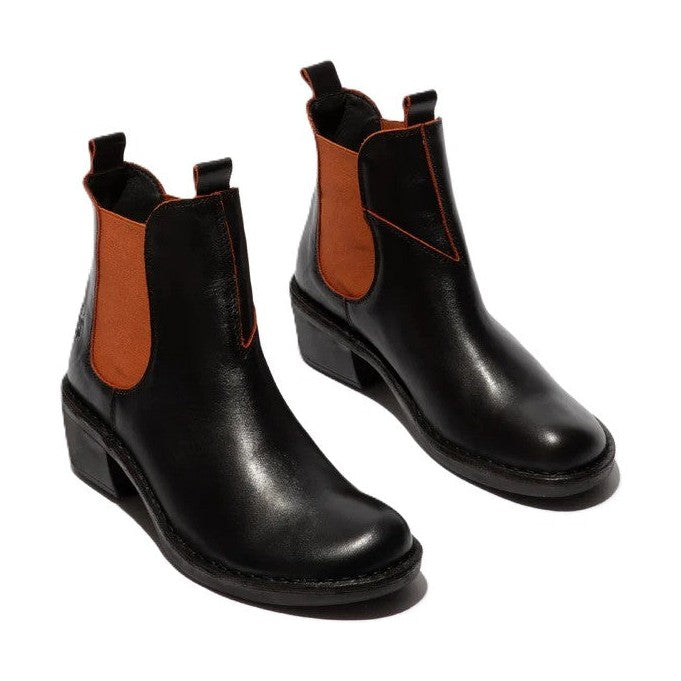 Stivaletti donna Meme Fly London in pelle con elastico