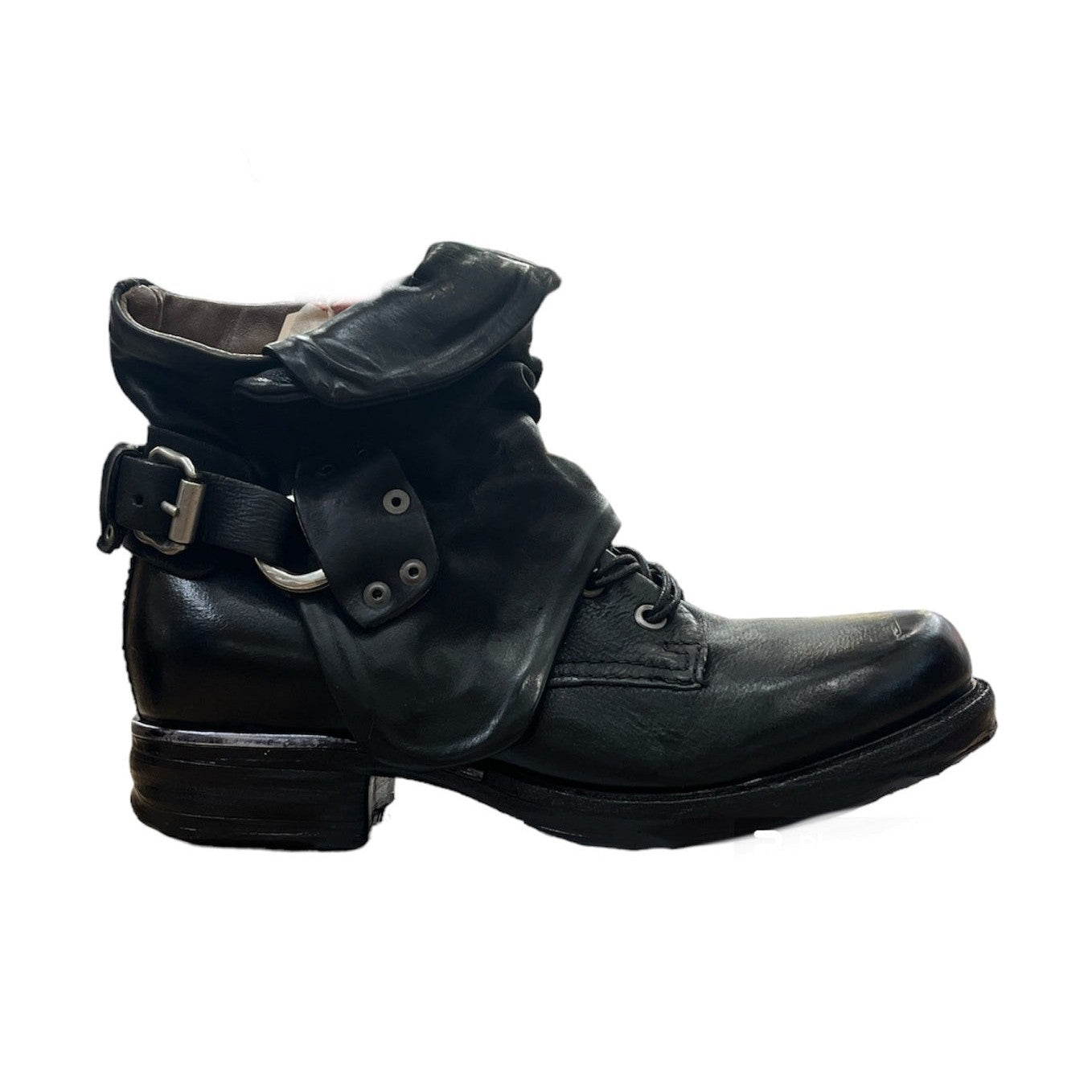 A.S.98 717204 stivaletto donna tacco basso blocco