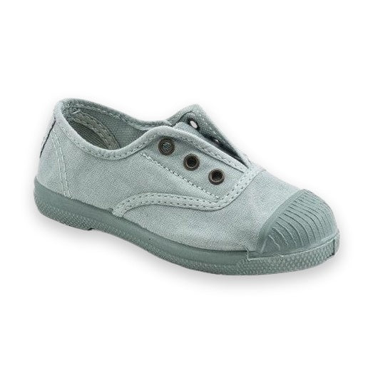 Natural World Old Grape slip-on bambino in cotone organico — vista dall'alto