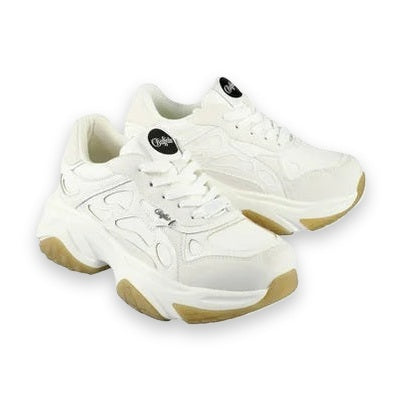 Buffalo Taifun sneaker platform donna in ecopelle — vista laterale interna