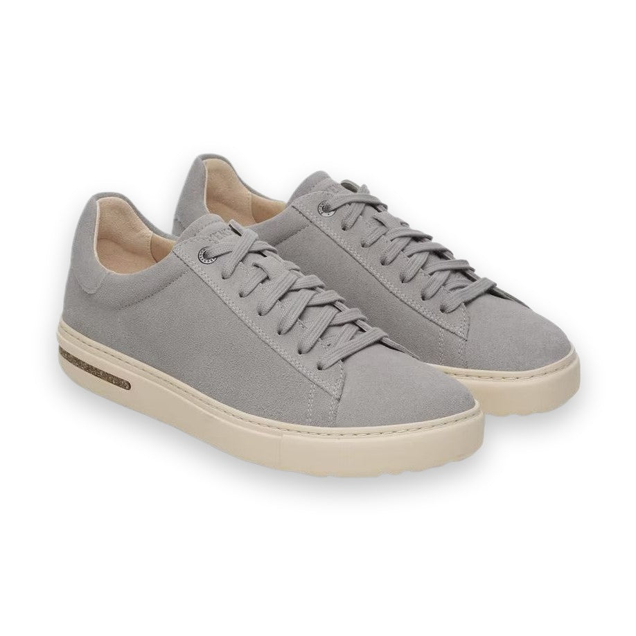 Birkenstock Bend Low donna pelle grigia vista angolata