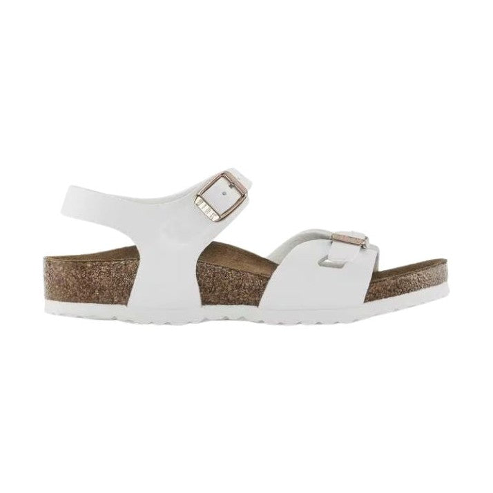 Birkenstock Rio HL Kids Bambina Sandalo in Birko-Flor Metallic — vista posteriore