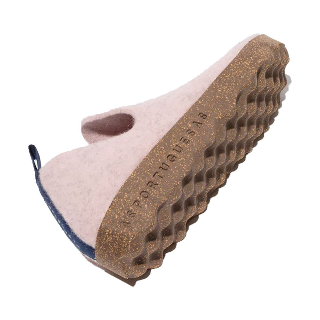 Asportuguesas City scarpa slip-on unisex in feltro di lana — dettaglio puntale arrotondato