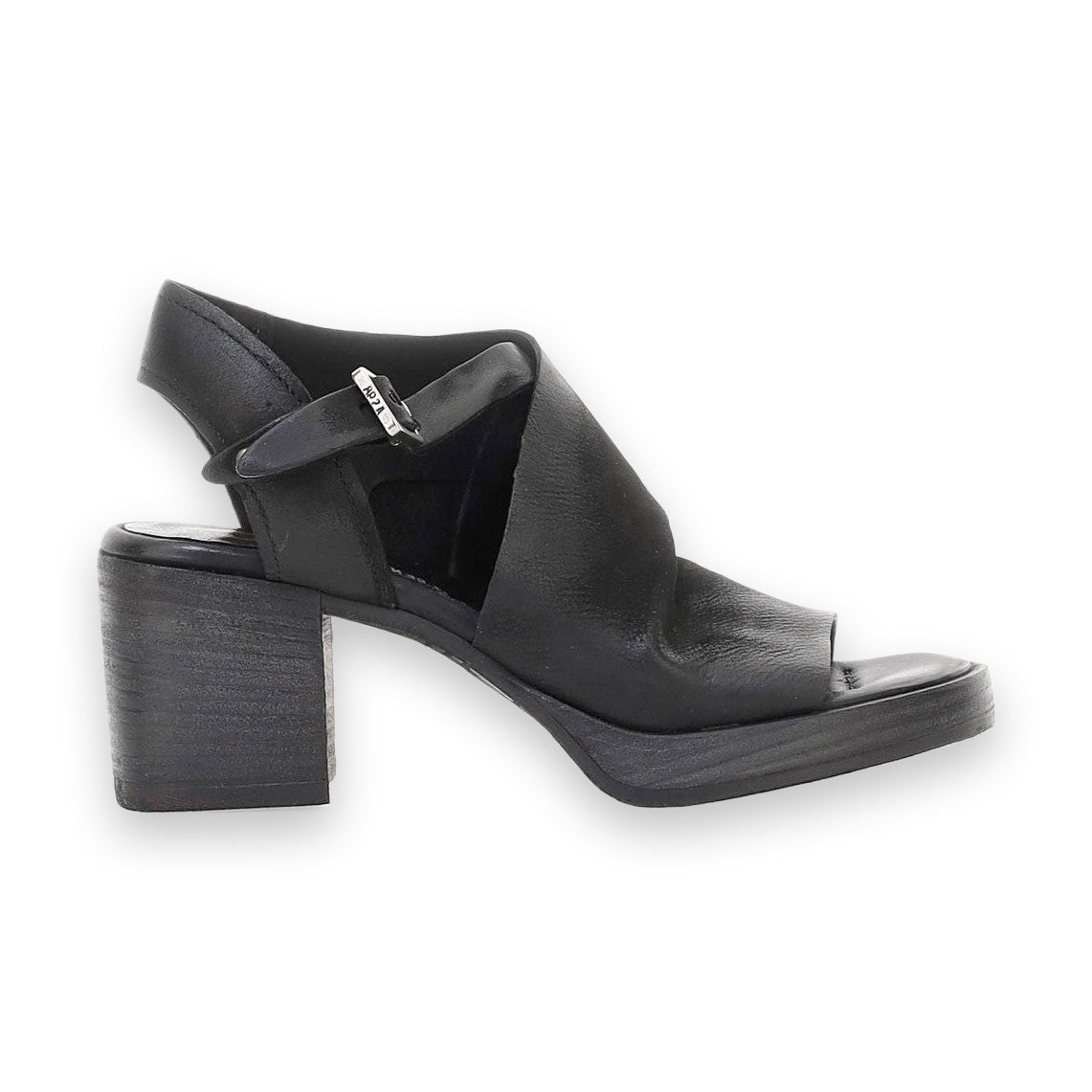 A.S.98 B61003 sandalo donna pelle naturale intrecciata vista laterale