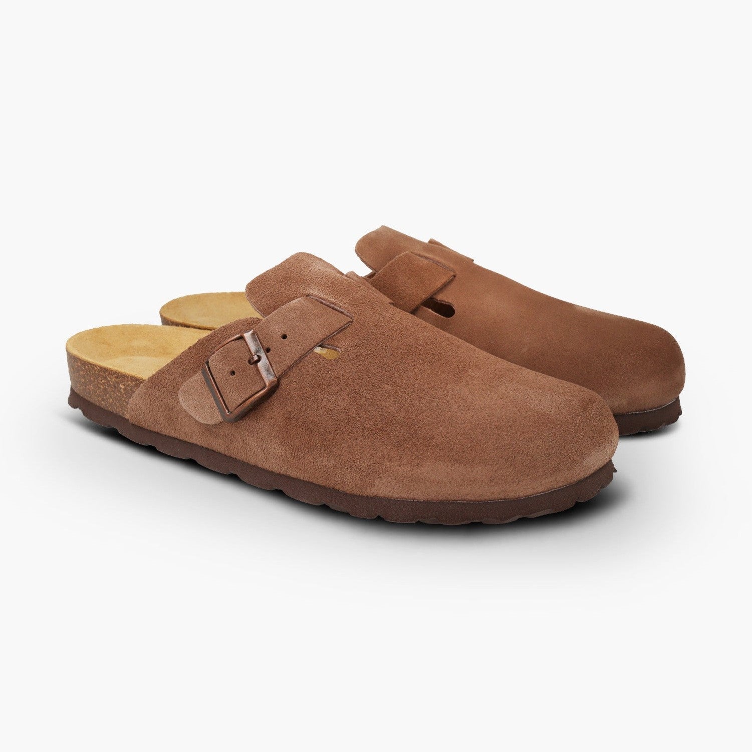 CH18 VELOUR - sabot da donna e da uomo con fibbia regolabile NATUNED plantare in lattice anatomico comfort