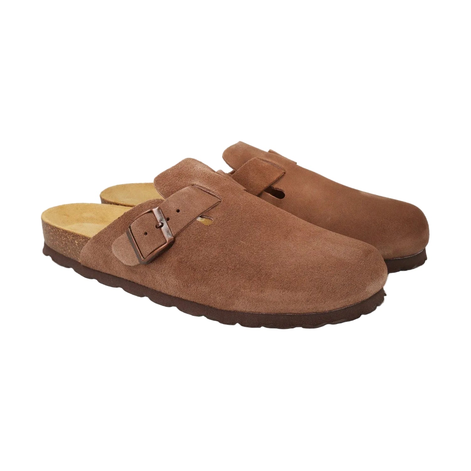 CH18 VELOUR - sabot da donna e da uomo con fibbia regolabile NATUNED plantare in lattice anatomico comfort