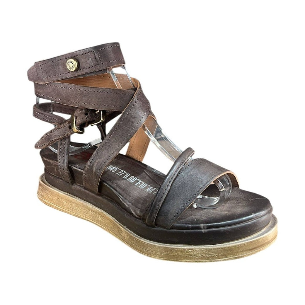 Sandalo flatform donna A.S.98 Lexi in pelle con design artigianale italiano