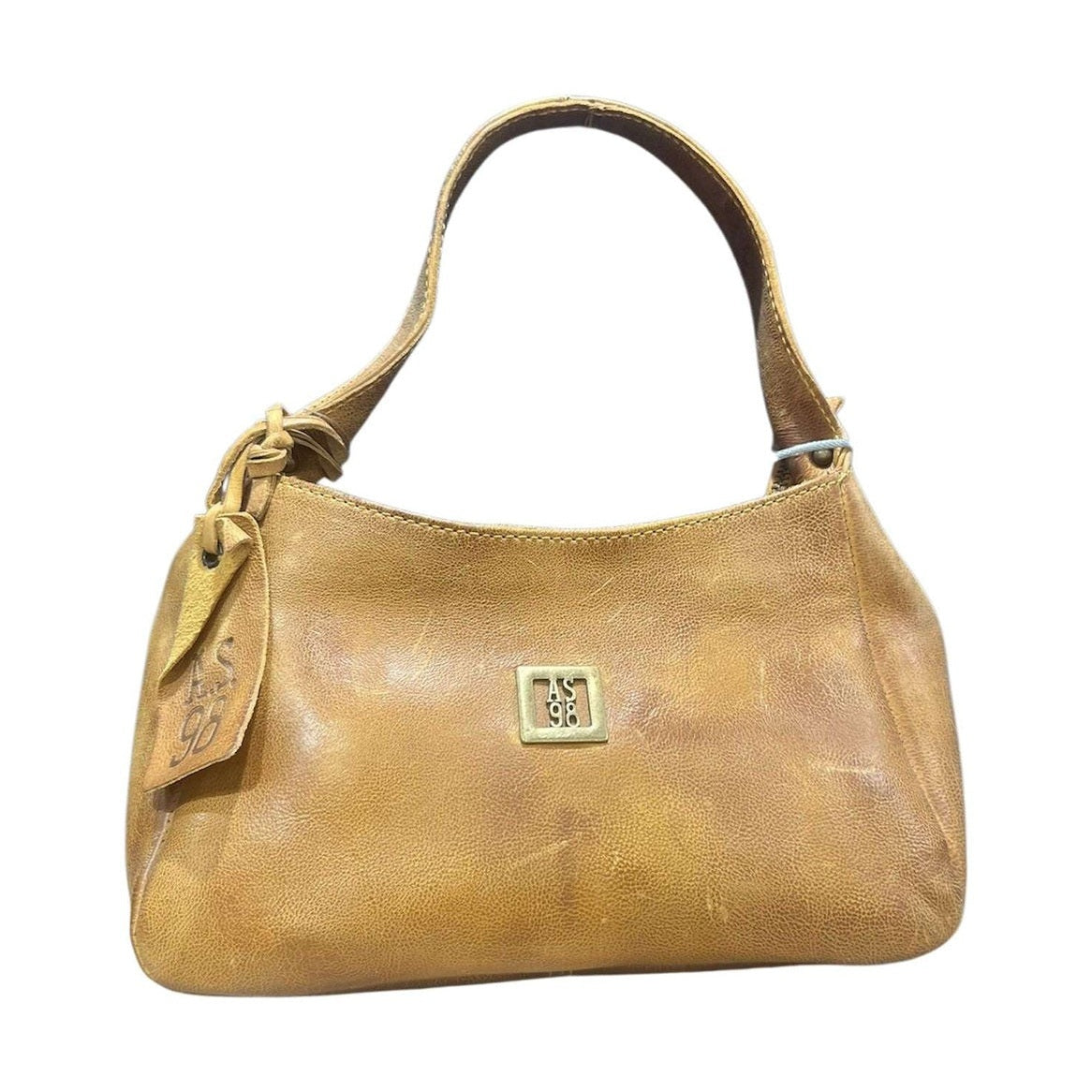 A.S.98 200726 borsa donna in pelle artigianale — dettaglio hardware