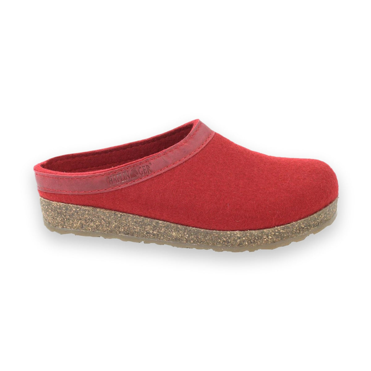 Haflinger Torben sabot unisex in feltro di lana — vista laterale